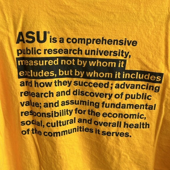 ASU lifelong learning gold and black District T-shirt, size 2XL - Picture 5 of 6